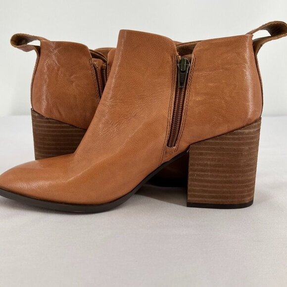 Vionic Lyssa Women's Heeled Boot Size 8.5 Toffee Side Zip - Picture 8 of 16